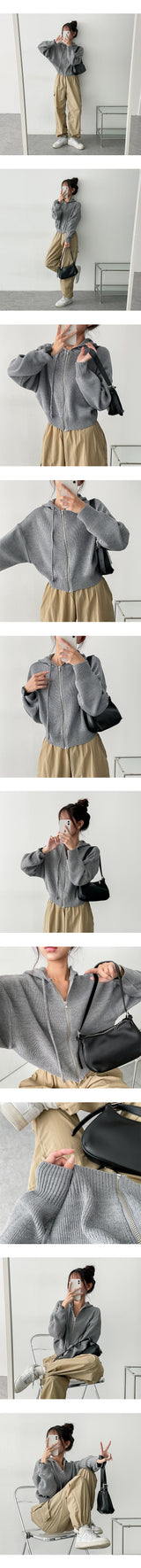 Lundi Oversized-Fit Knitwear Zip-up