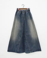 ビンテージデニムマクシスカート / Vintage Denim Maxi Skirt (Banding)