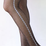 dot lace tights 20D