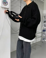 ウォーマーバルーンカラーカーディガン / AZ Warmer Balloon Collar Cardigan (7 colors)