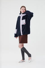 チェリーポケットフリースジャンパー / CHERRY POCKET FLEECE JUMPER [NAVY]