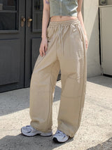 ピディナイロンスリット2ウェイロングワイドジョガーパンツ / Pidi Nylon Slit Two-Way Long Wide Jogger Pants