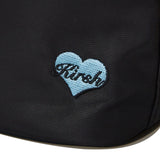 チェリーサテンホットフィックスミニハンドバッグ / CHERRY SATIN HOTFIX MINI HANDBAG [BLACK]