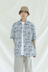 プレイン 1/2 シャツ /PLAIN PAISLEY 1/2 SHIRT CREAM
