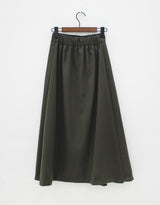 アンバランスプリーツスカート / Unbalanced pleated skirt (2color)