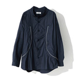 レクシオンカーブドジップオーバーシャツ / REXION CURVED ZIP-OVER SHIRT_NV