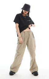 HIDDEN BUTTON PANTS_KHAKI 