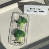ブロッコリーアイフォンケース(ソフトタイプ)/BROCCOLI PHONE CASE (JELLY TYPE)