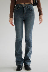 ポイントブーツカットデニムパンツ / no.2319 Point Bootcut Denim Pants (2color)