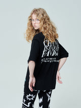 キャンペーンTシャツCAN/[ENJOY YOUR MEAL] CAMPAIGN 1/2 T-SHIRT CAN _BLACK