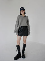 ケーブルカラーニット / Cable collar knit (4color)