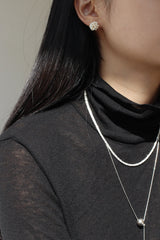 Rice ball earrings