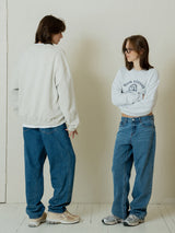 Women Bon Vivant Crop Crewneck_Melange Gray