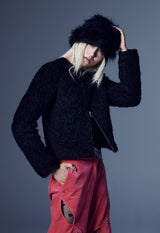 ウールジップクロップジャケット / WOOL ZIP CROP JACKET