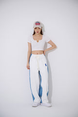 ミニVゴルジクロップTシャツ/TOP(9348) Mini V Golgi Crop Tee