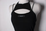 チェーンストラップボディスーツ/TOP(9358) Chain Strap Bodysuit