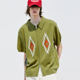 チマヨパターンニットカーディガン / CHIMAYO PATTERN KNIT CARDIGAN BASIL