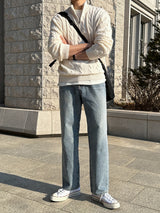 LMN ミュートワイドデニムパンツ / LMN Mute Wide Denim Pants (blue)