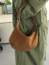 Mirage suede shuolder bag