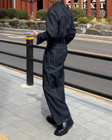 モノリネンツータックデニム / LE Mono Denim Long-Sleeved Shirt