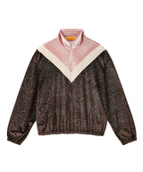 ベルベットトレイニングジップアップトップ/ velvet training zip-up top - BROWN (4435428704374)