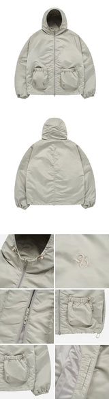 [24SS] シンボルパッカリングウィンドブレーカージャケット BEIGE