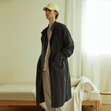 Hi Steady long fishtail jacket NAVY (4648543977590)
