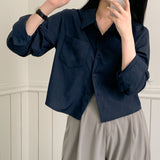 [6color] Basic pocket shirt & blouse