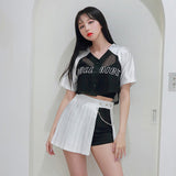 ダイスジャージークロップTシャツ/TOP(8102) Dice Jersey Crop Tee