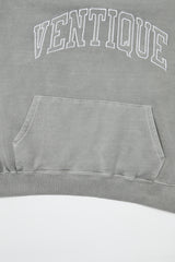 VENTIQUE Pigment Logo embroidery Hoodie 3color