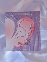 violet ribbon piercing