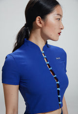 キキノットボタンフロントTシャツ / Kiki Knot button-front Top (4546537259126)
