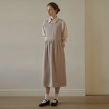 シャーリングスリーブレスドレス / Shirring sleeveless dress