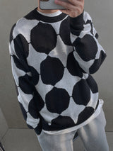ASCLO Circle Check Knit (2color) (6648555896950)