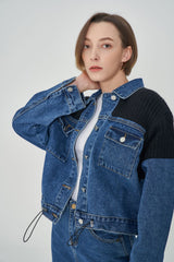 ニットデニムジャケット/ KNIT DENIM JACKET [6653]