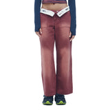 ターンアップロゴベルト ローライズパンツ / TURN UP LOGO BELT LOW RISE PANTS (WN)
