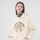 ウィティーバニーブークレワーディングフーディー／WITTY BUNNY BOOKLE WORDING HOODIE [IVORY]