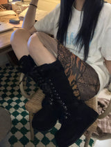 [MADE] Winter Angel Fur Boots (Dark Black)