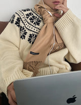 No.0560 cashmere muffler (6color)