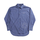 D.Eストライプドオーバーシャツ0056 / D.E Striped Over Shirt (4581020762230)