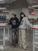 イヤーロップピグメントカーゴワイドパンツ