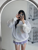 Uno Grill Mesh Sweat Shirt (3color)