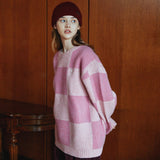 Checkerboard wool knit (6622874304630)
