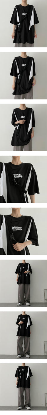 カチースリットユニフォームメッシュショートスリーブT / Cachy Slit Uniform Mesh Short Sleeve Tee