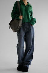 グレーデニムパンツ/no.7707 Gray Denim Pants