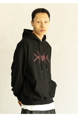 MASS THORN DESTROYED HOODIE MFHHD004-BK