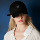 label over fit ball cap BLACK