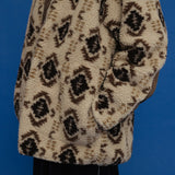 パターンフリーススナップジャケット/PATTERN FLEECE SNAP JACKET_BROWN