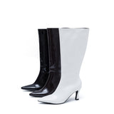 Basic Stiletto Boots Heel(Brwon)
