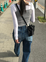 スリムレイヤードシャーリングT